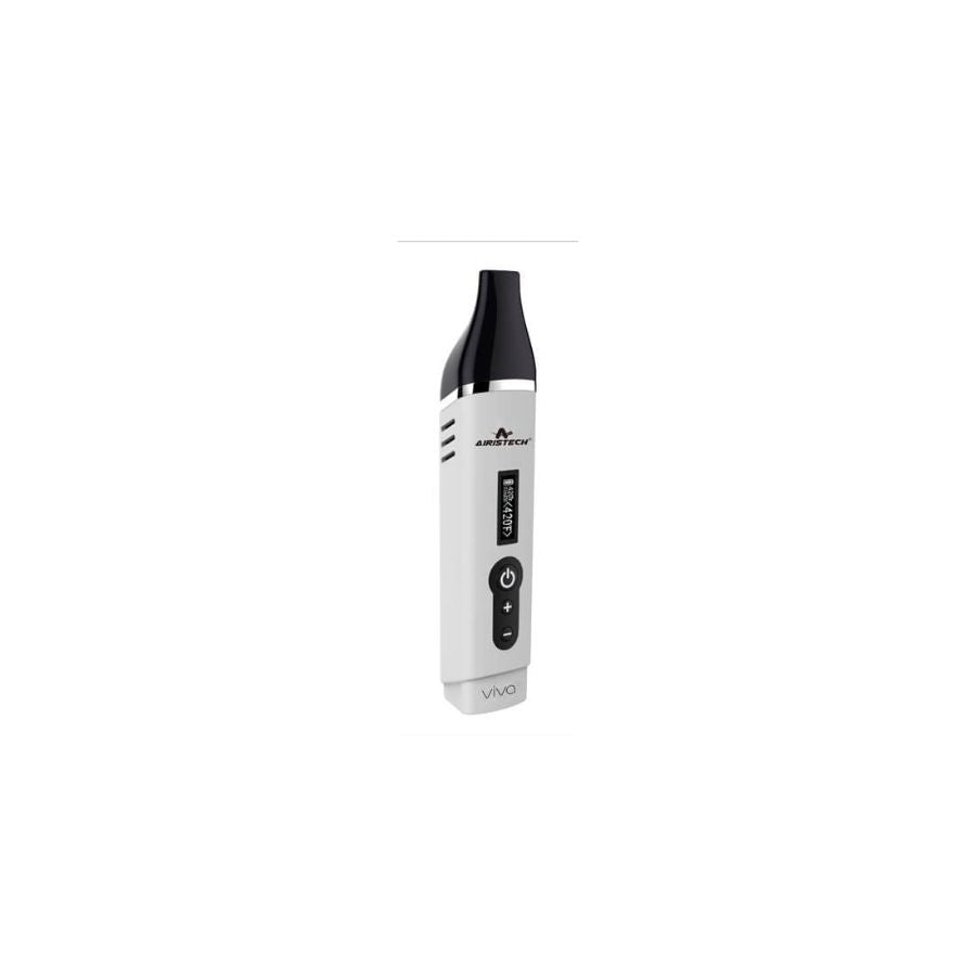 White electronic device with black top on a white background