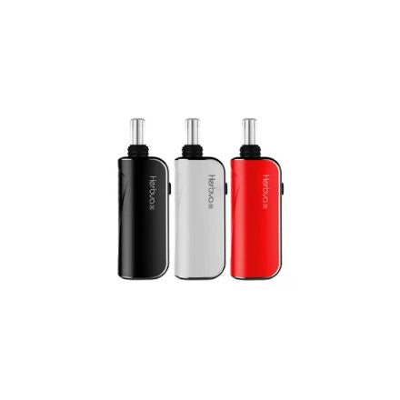 Three vape devices in black, silver, and red on a white background