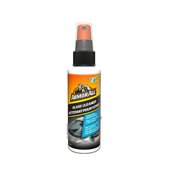 Armor All glass cleaner spray bottle on a white background