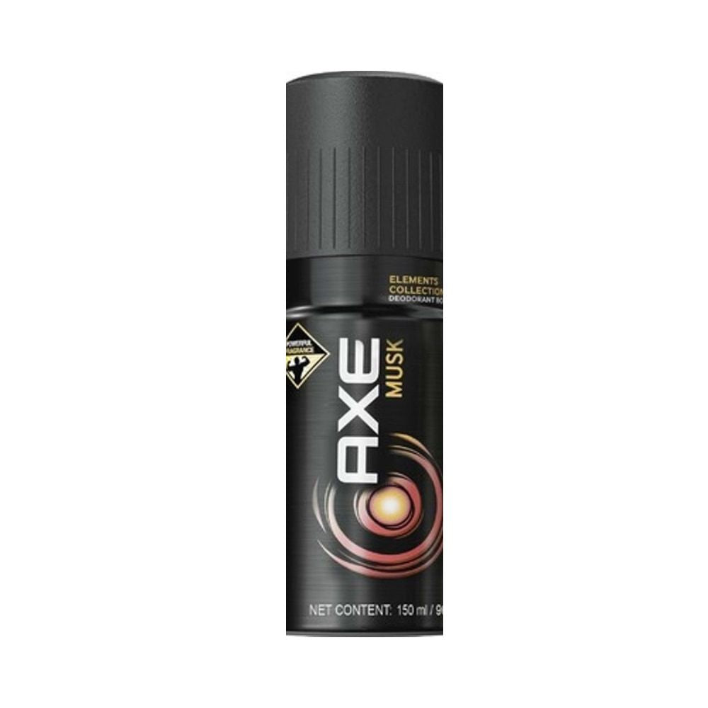 Axe Musk deodorant spray can on a white background