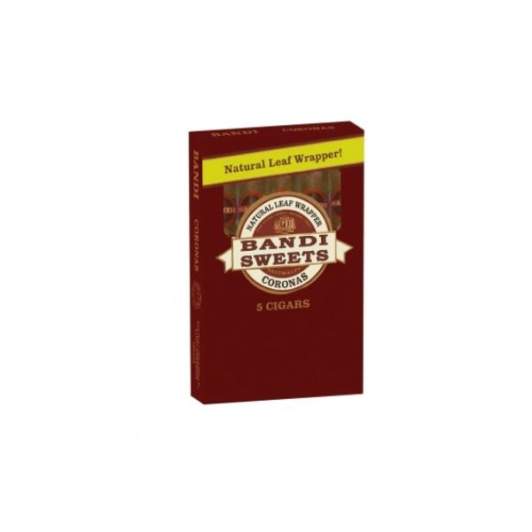 Box of Bandi Sweets Coronas cigars on a white background