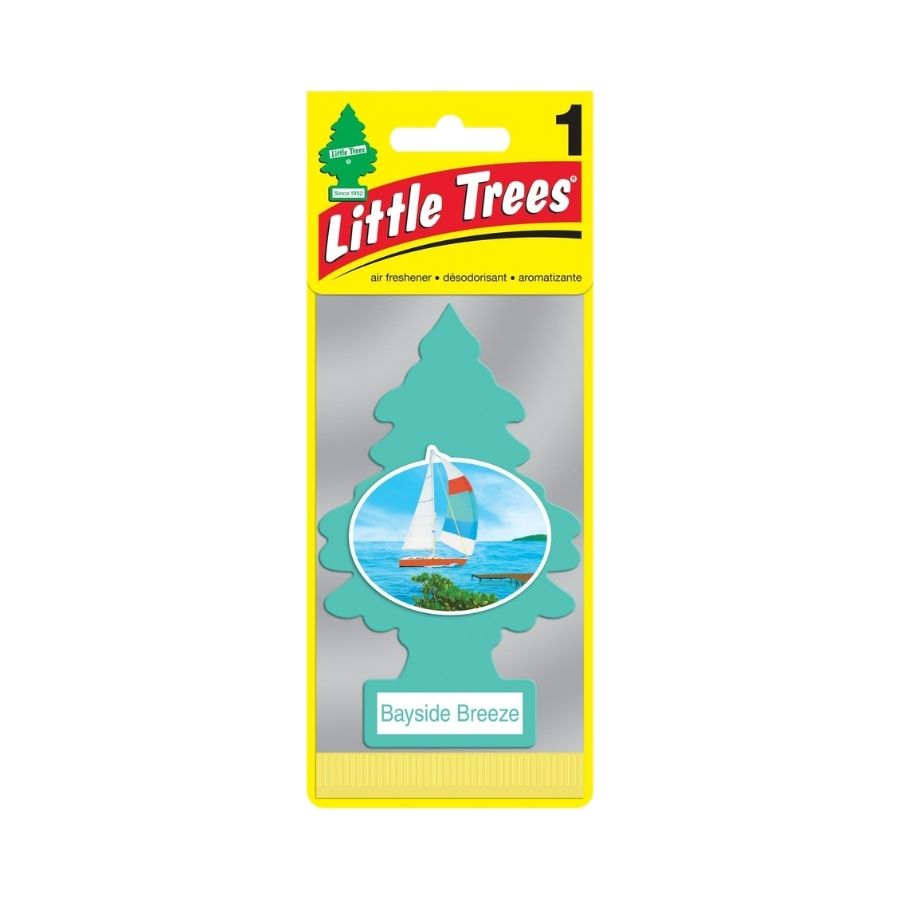 Little tree Baysude Breeze car freshner carded with white background