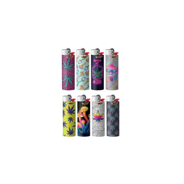 Bic large maxi counter culture lighter on a white background