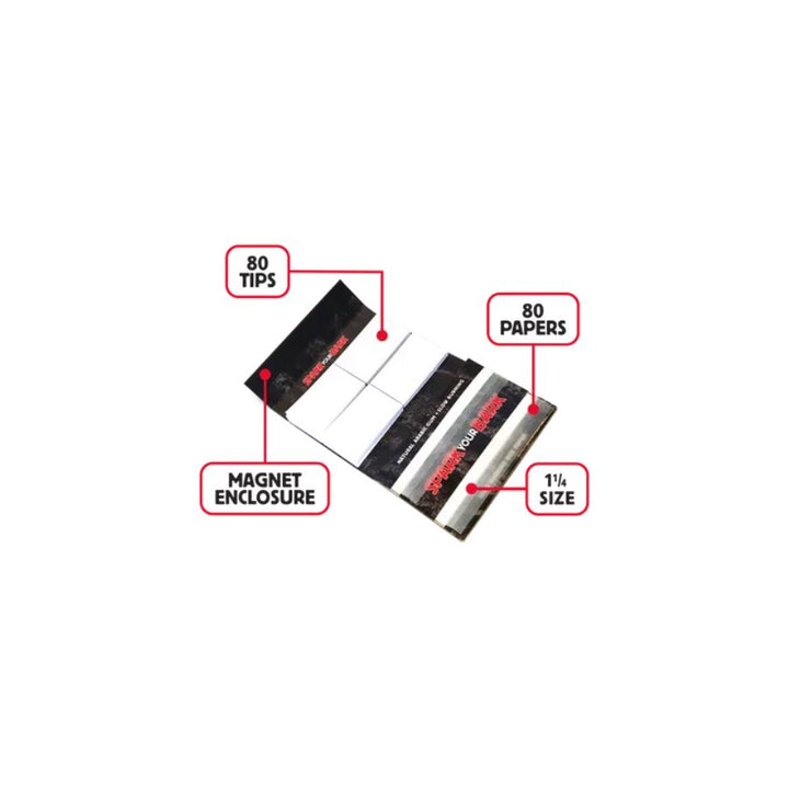 Set of sandpaper with magnet enclosure labeled on a white background