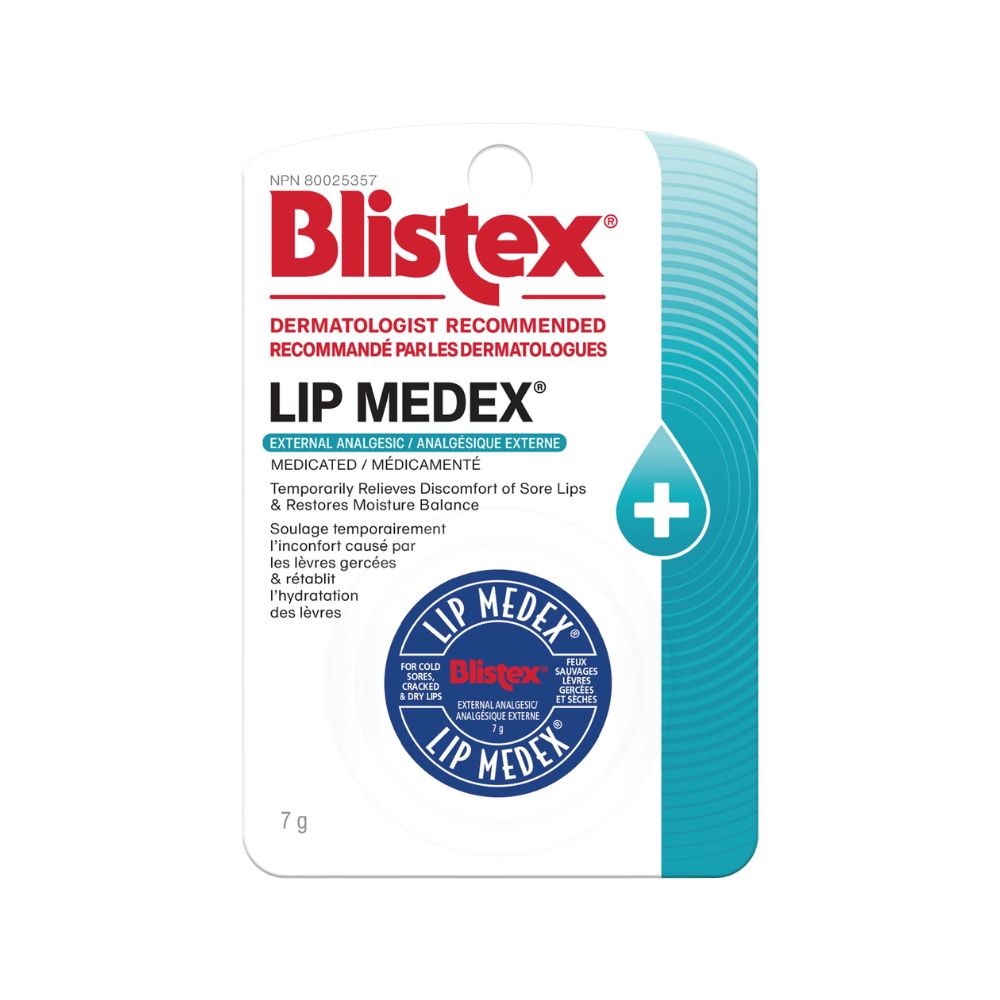 Blistex Lip Medex External Analgesic 7g white background