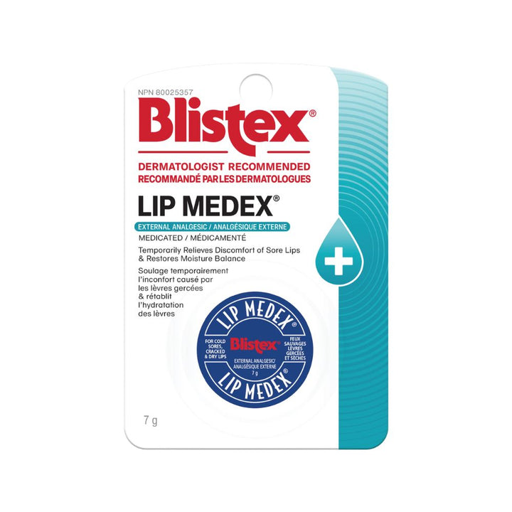 Blistex Lip Medex External Analgesic 7g white background