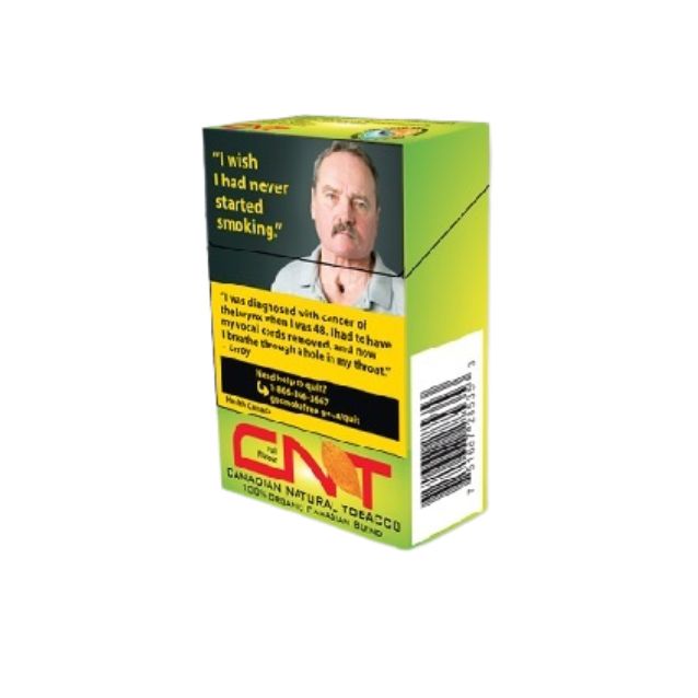 CNT organic full Cigarette pack on a white background