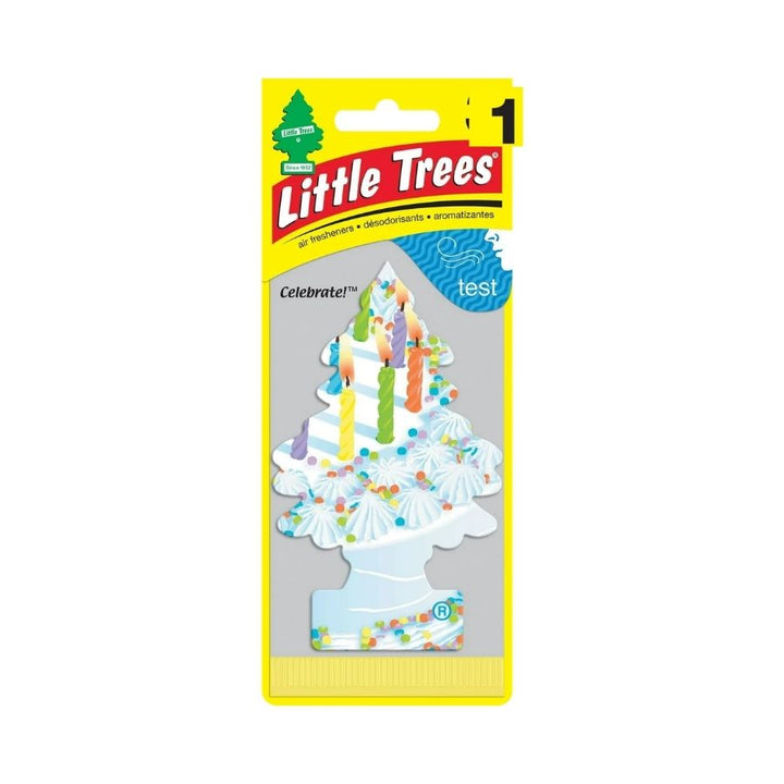 Little tree celebrate car freshner with white background