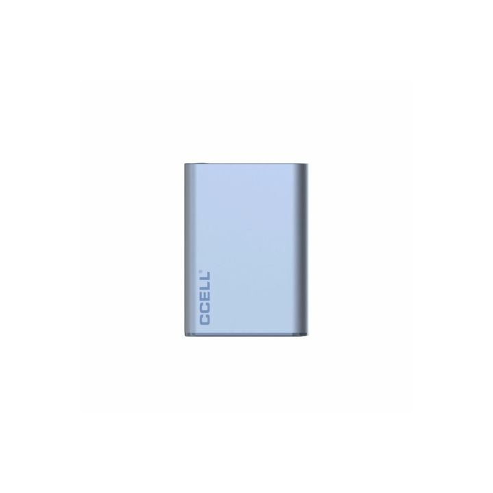 Blue power bank with &