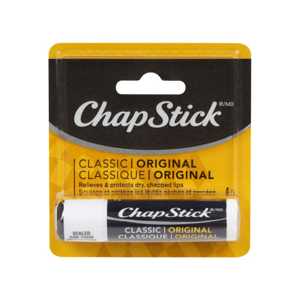 Chapstick Classic Original Lip Balm 4g white background
