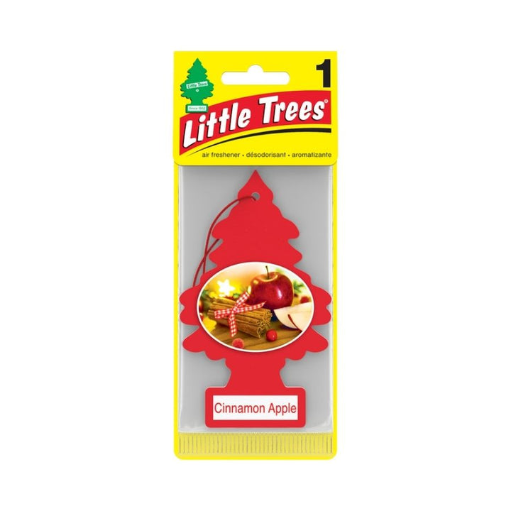 Little tree Cinnamon apple airfreshner carded with white background.