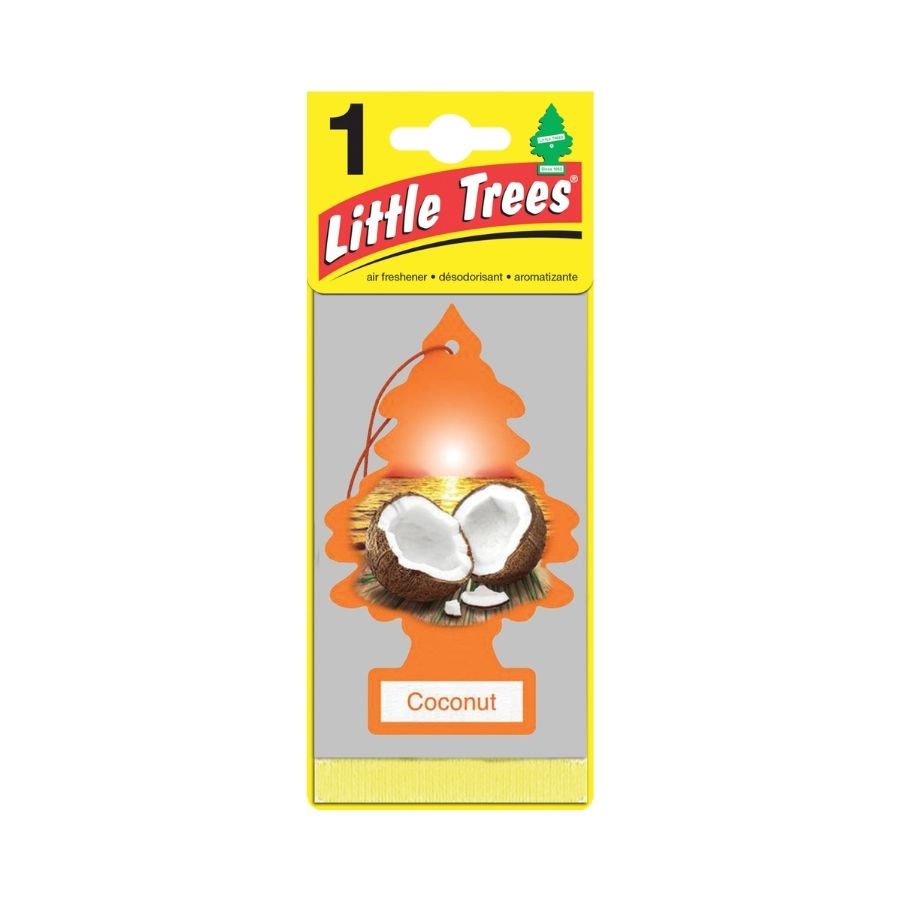 Little tree coconu carded with white background
