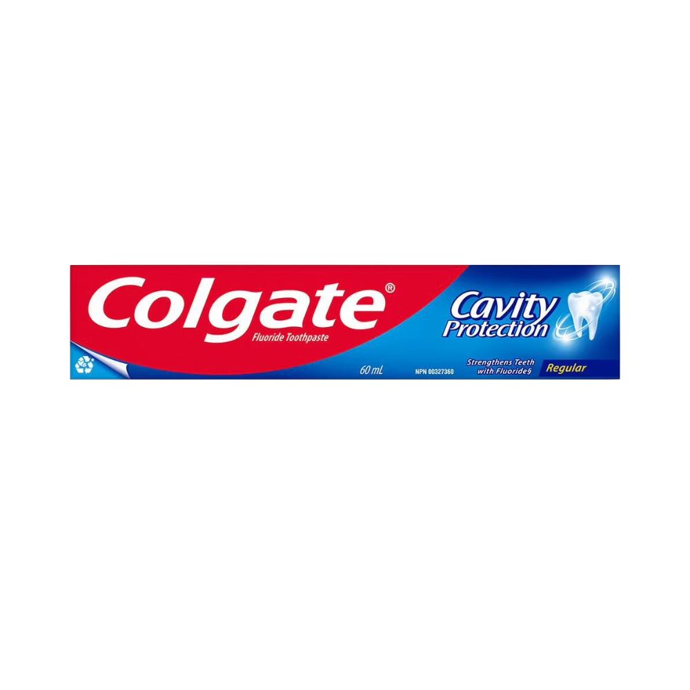 Colgate fluoride toothpaste Cavity Protection on a white background 