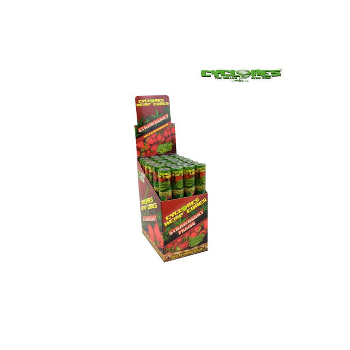 Display box of Crenshaw Hemp Incense with green and red packaging on a white background.