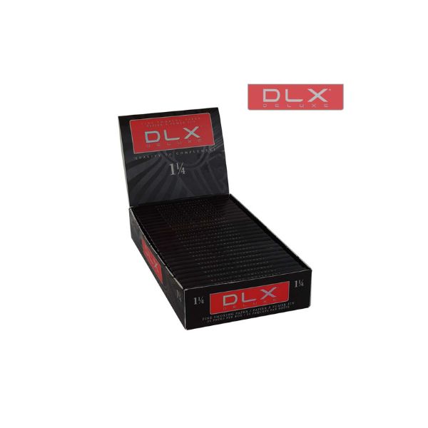 DLX rolling paper pack on a white background
