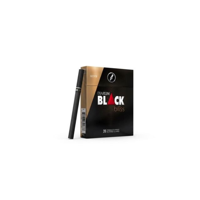 Djarum Black Bliss ivory cigarettes on a white background
