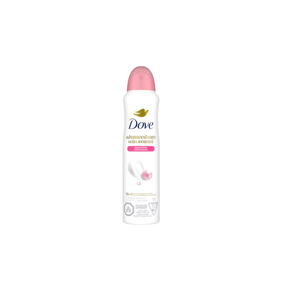 Dove Deodorant Spray Women Beauty Finish on a white background