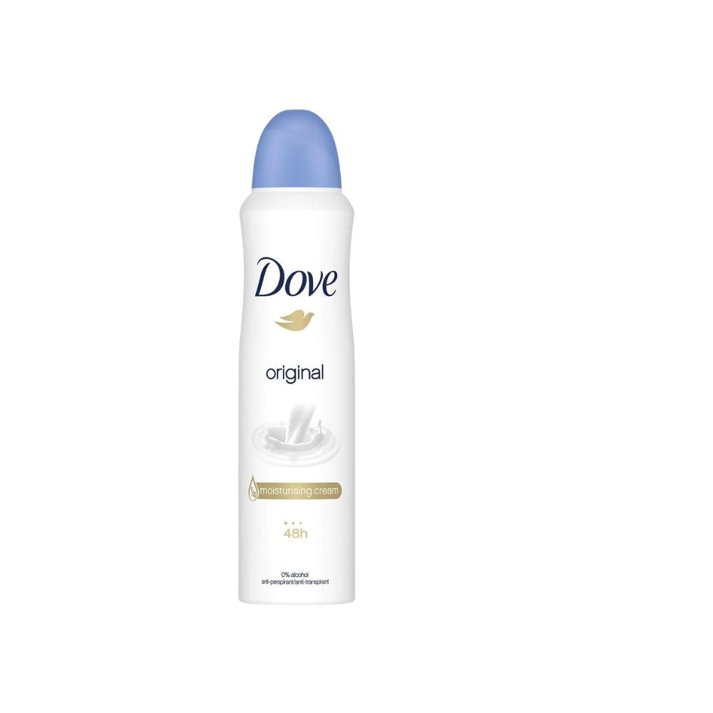 Dove Deodorant Spray Womens Original on a white background