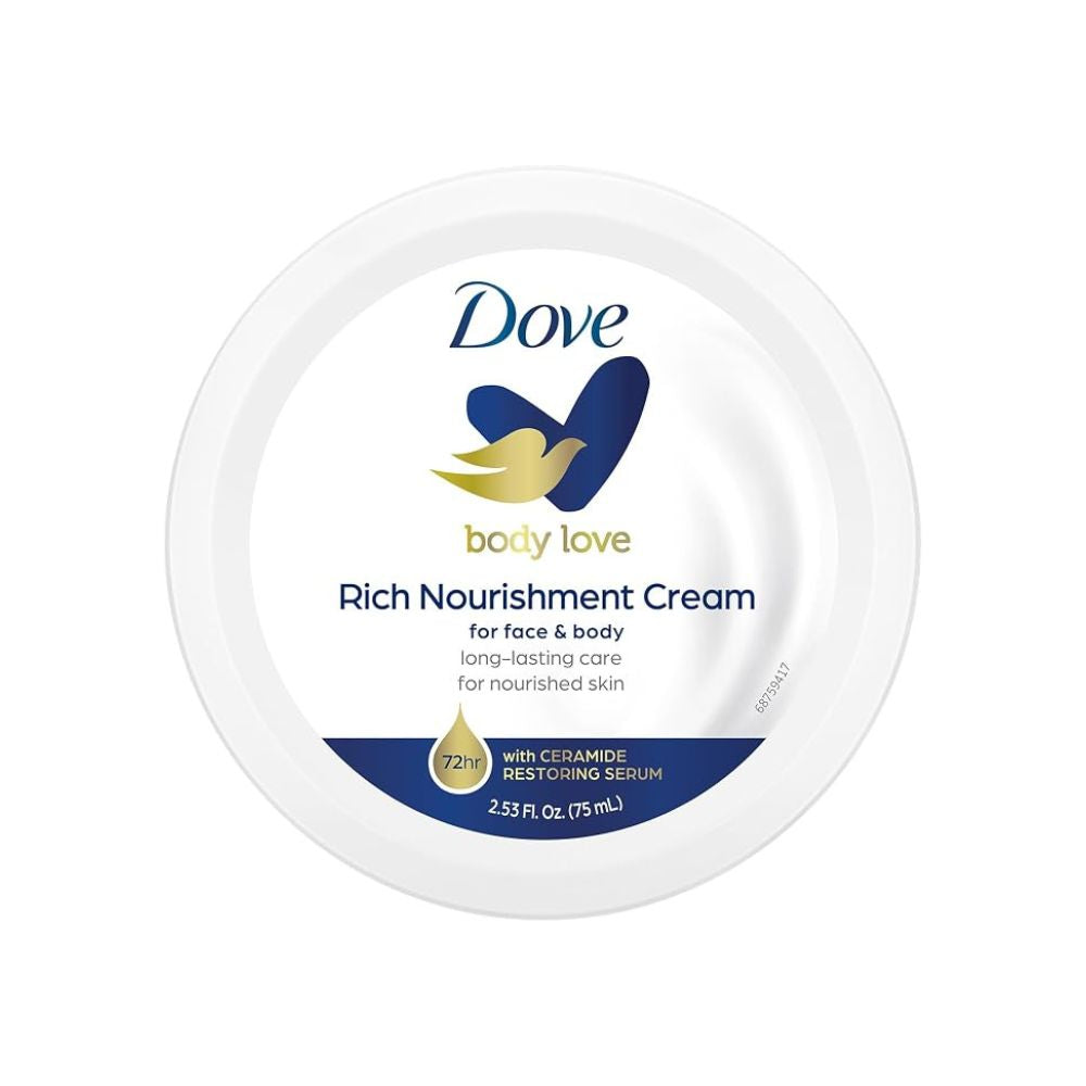 Dove Cream Blue 2.5oz/75ml white background