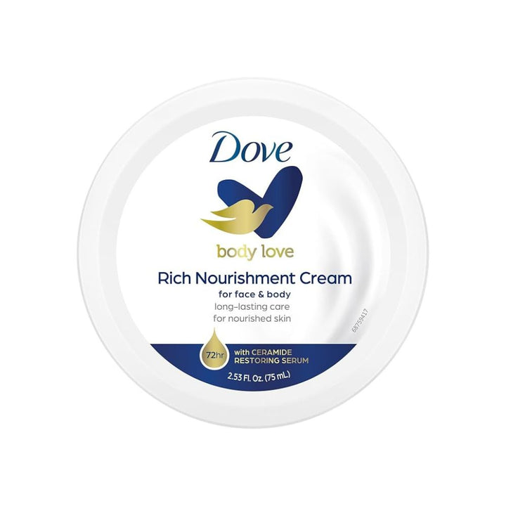 Dove Cream Blue 2.5oz/75ml white background
