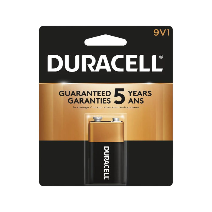 Duracell Coppertop 9V on a white background