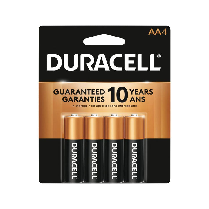 Duracell Coppertop AA4 14pk white background