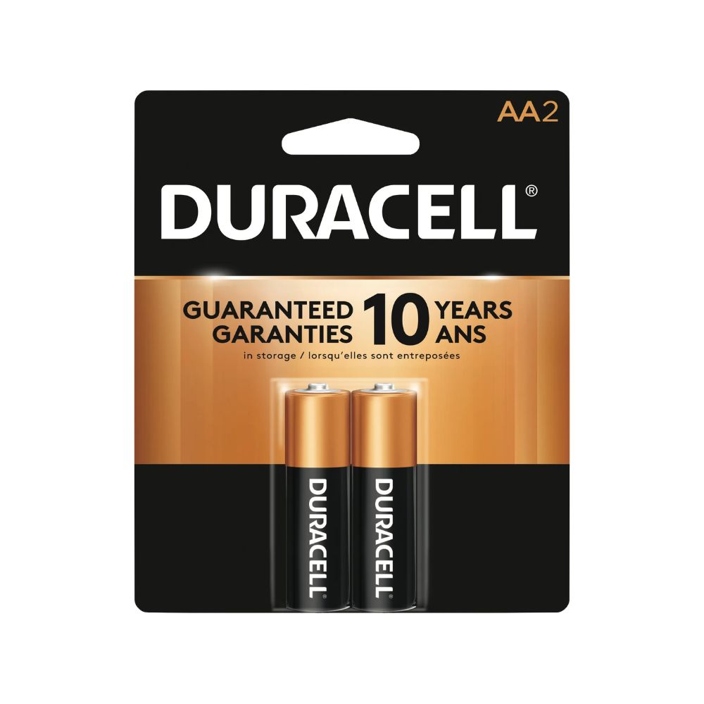 Duracell Coppertop AA2 on a white background