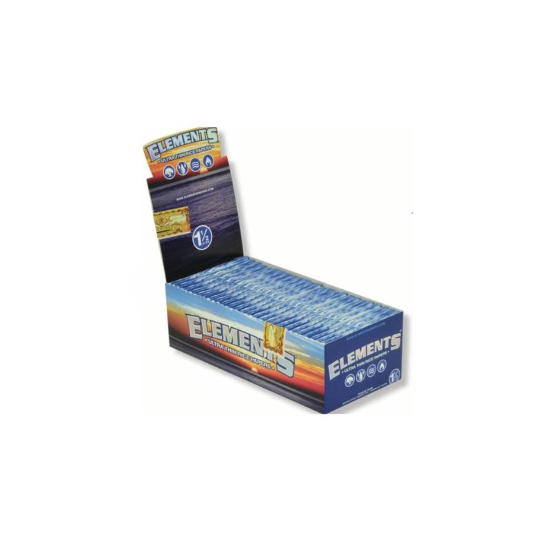 Box of Elements rolling paper on a white background