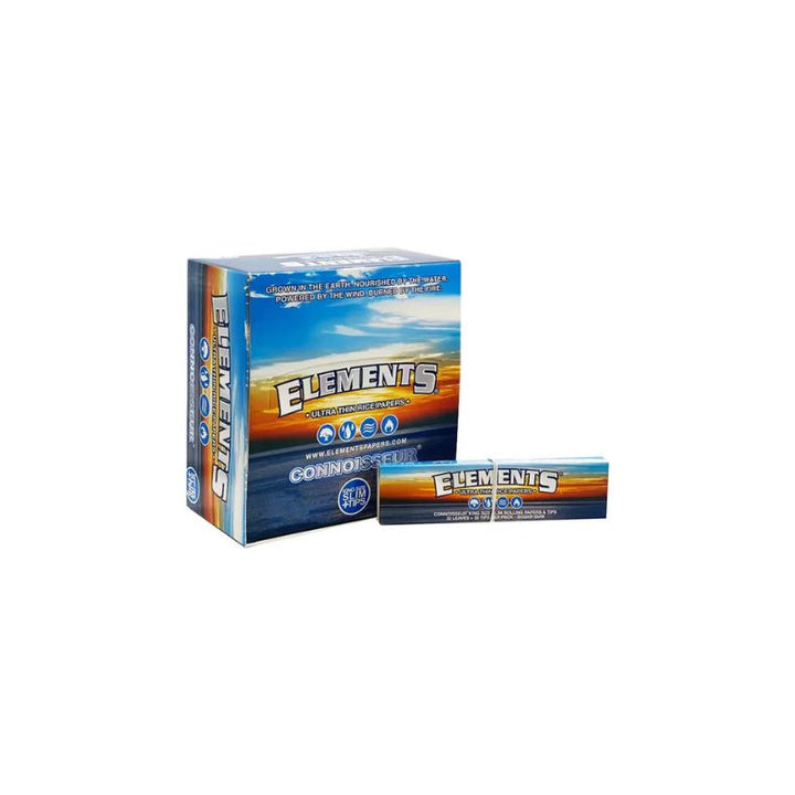 Two boxes of Elements rolling paper on a white background