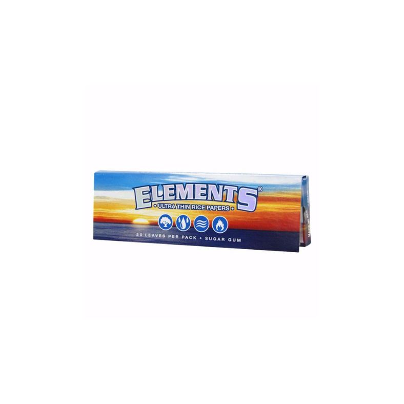 Box of Elements rolling paper on a white background