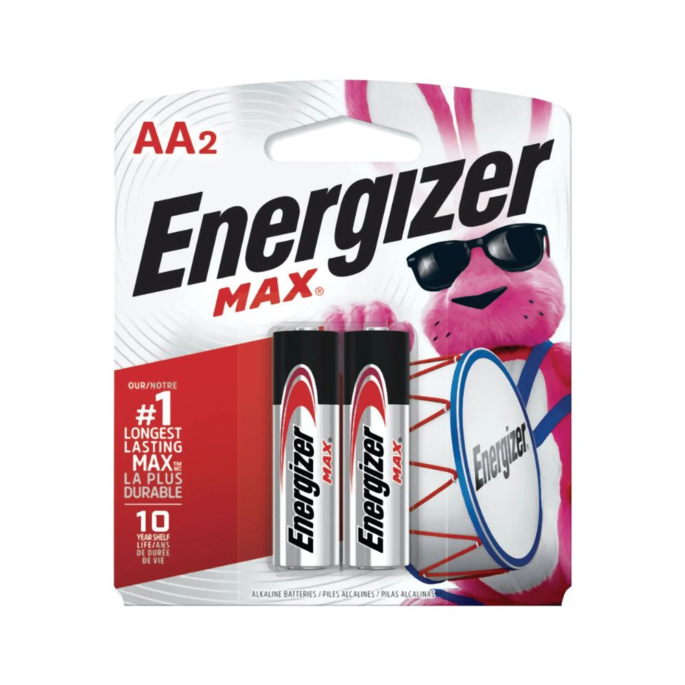 Energizer AA2 on a white background