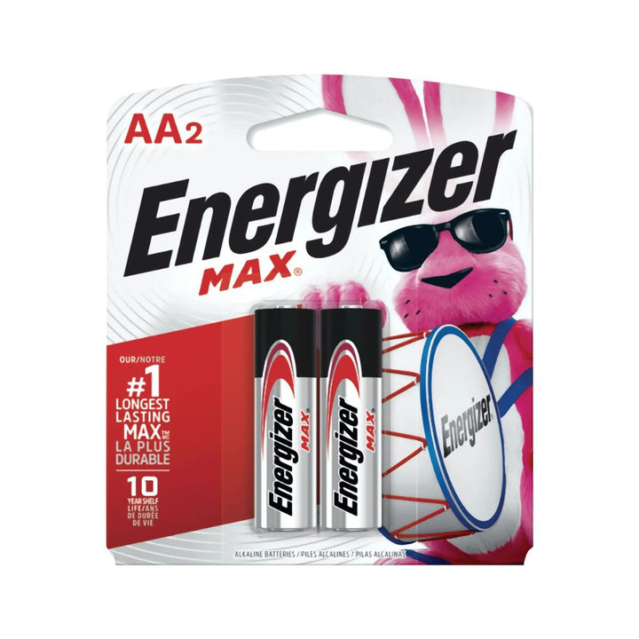 Energizer AA2 on a white background
