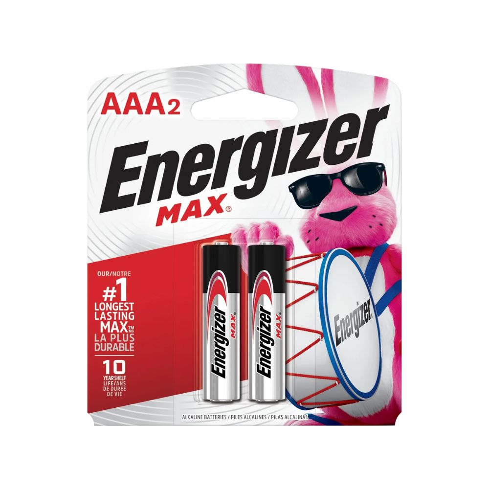 Energizer AAA2 on a white backgrund
