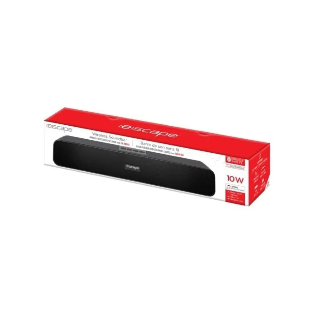 Escape Speaker Sound Bar with FM Radio on a white background
