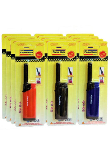 Flame mate lighters on a white background
