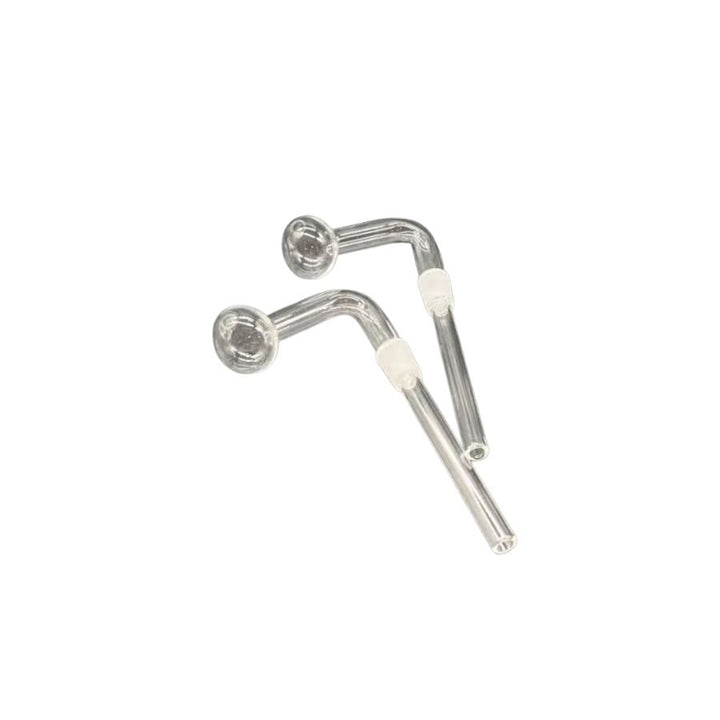Glass oil burner 14mm stem on a white background