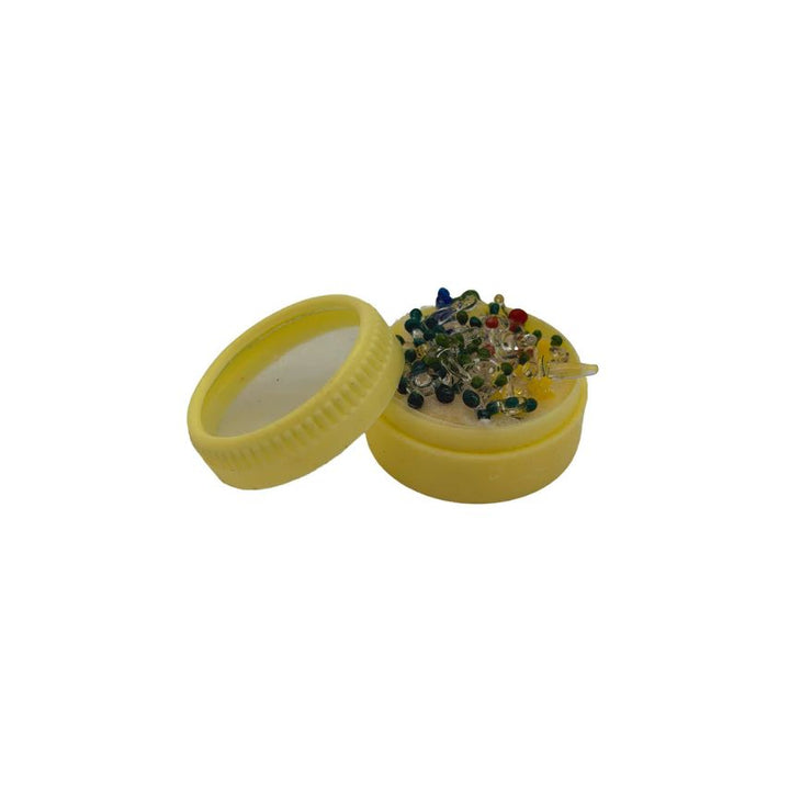 Glass jacks screen in a container on a white background