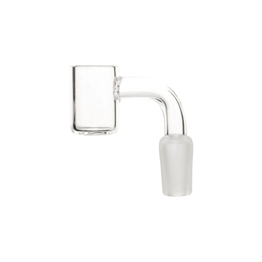 Glass banger 19mm male on a white background
