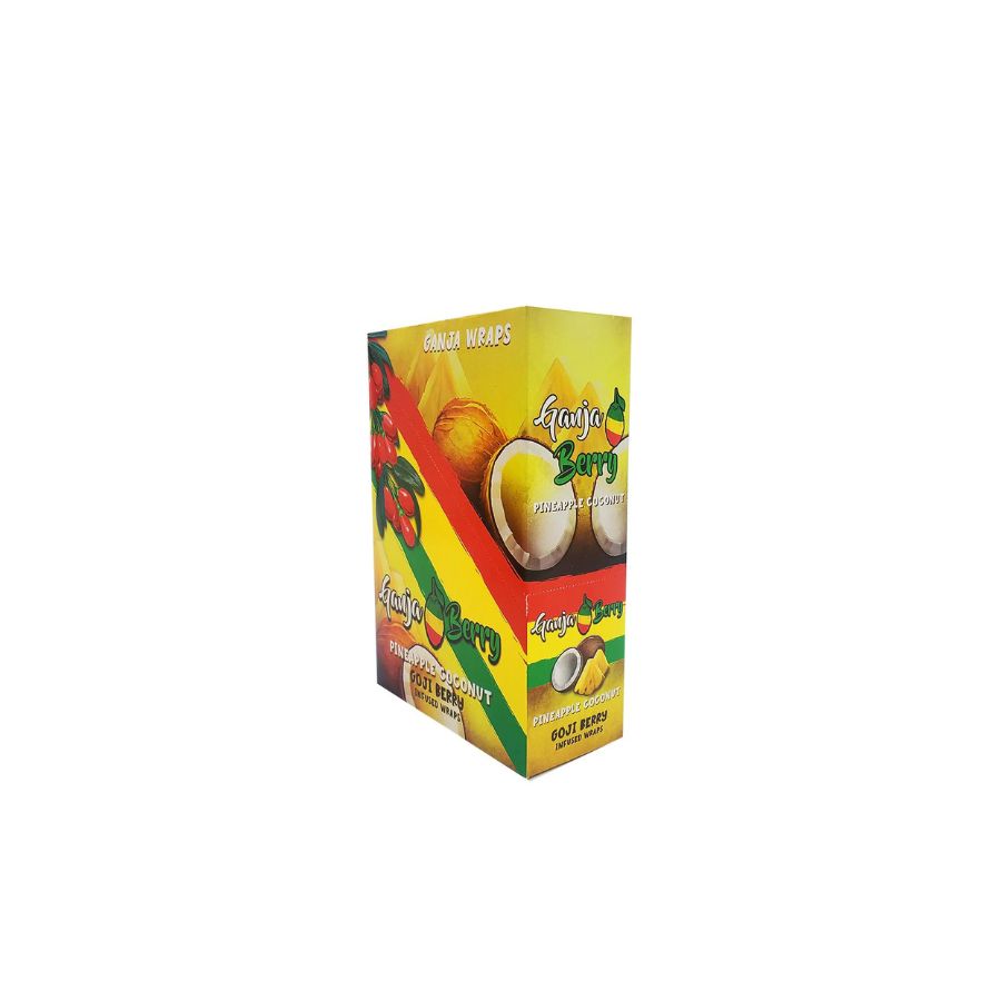 Box of Lucky Berry coconut products on a white background