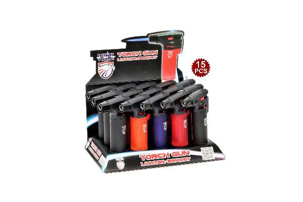Hawk torch gun frosty lighters on a white background