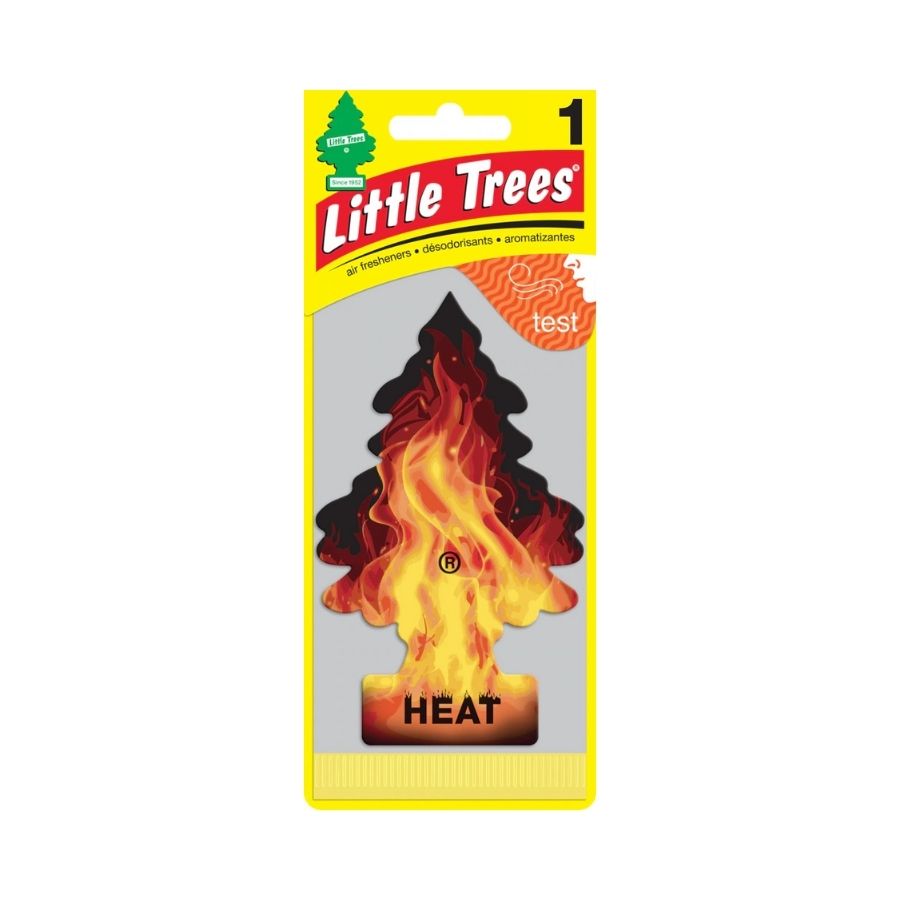 Little tree heat car freshner carded with white background