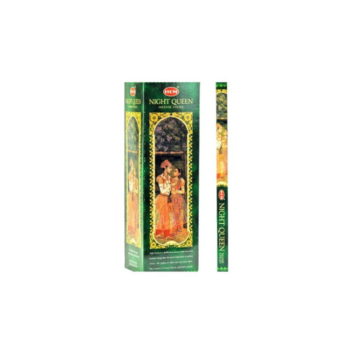 A box and a single stick of incense labeled &