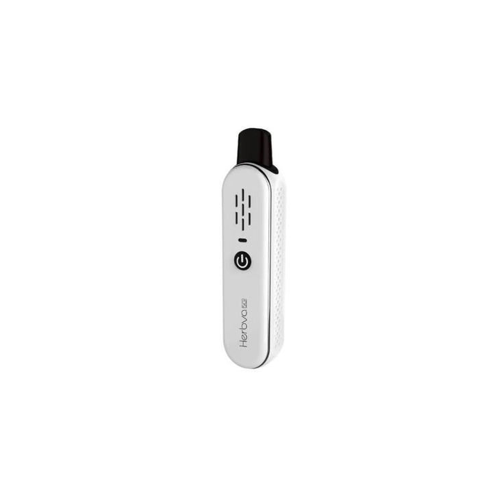 White electronic device with black top on a white background