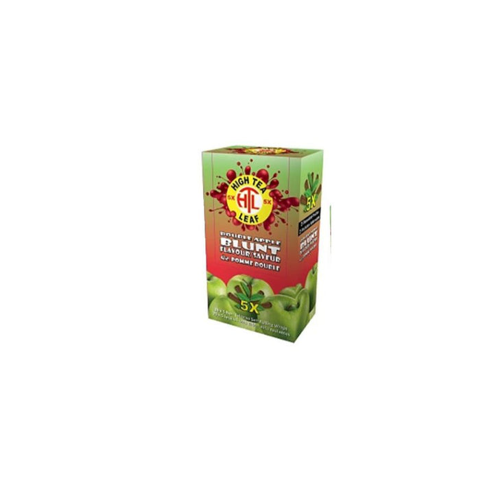 Box of High Tea Black Apple flavor on a white background