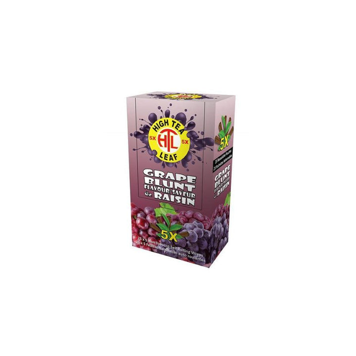 Box of High Tea Grape Plum flavor on a white background