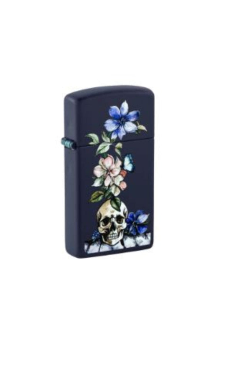 Horror and Goth Navy Skull (46813) white background