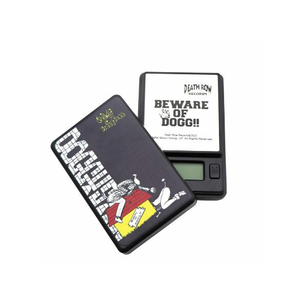 Two small electronic devices with graphic designs on a white background