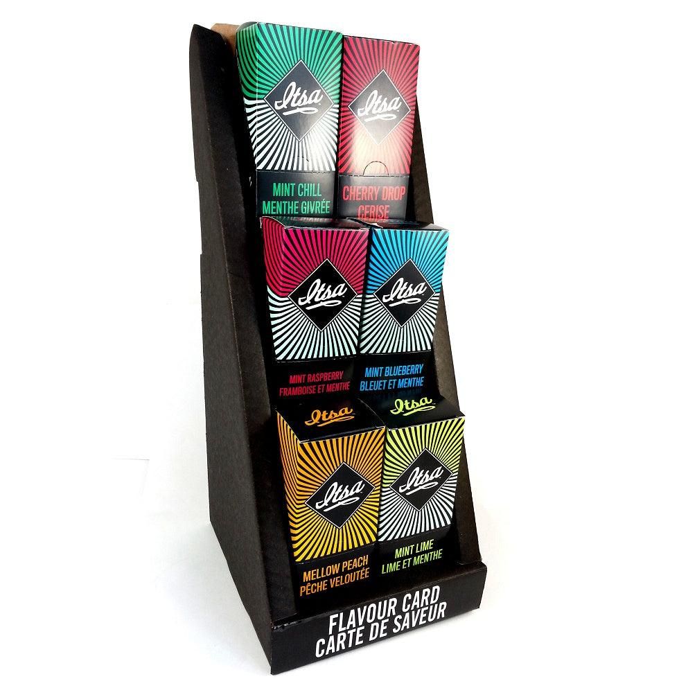 itsa flavored paper display on white background