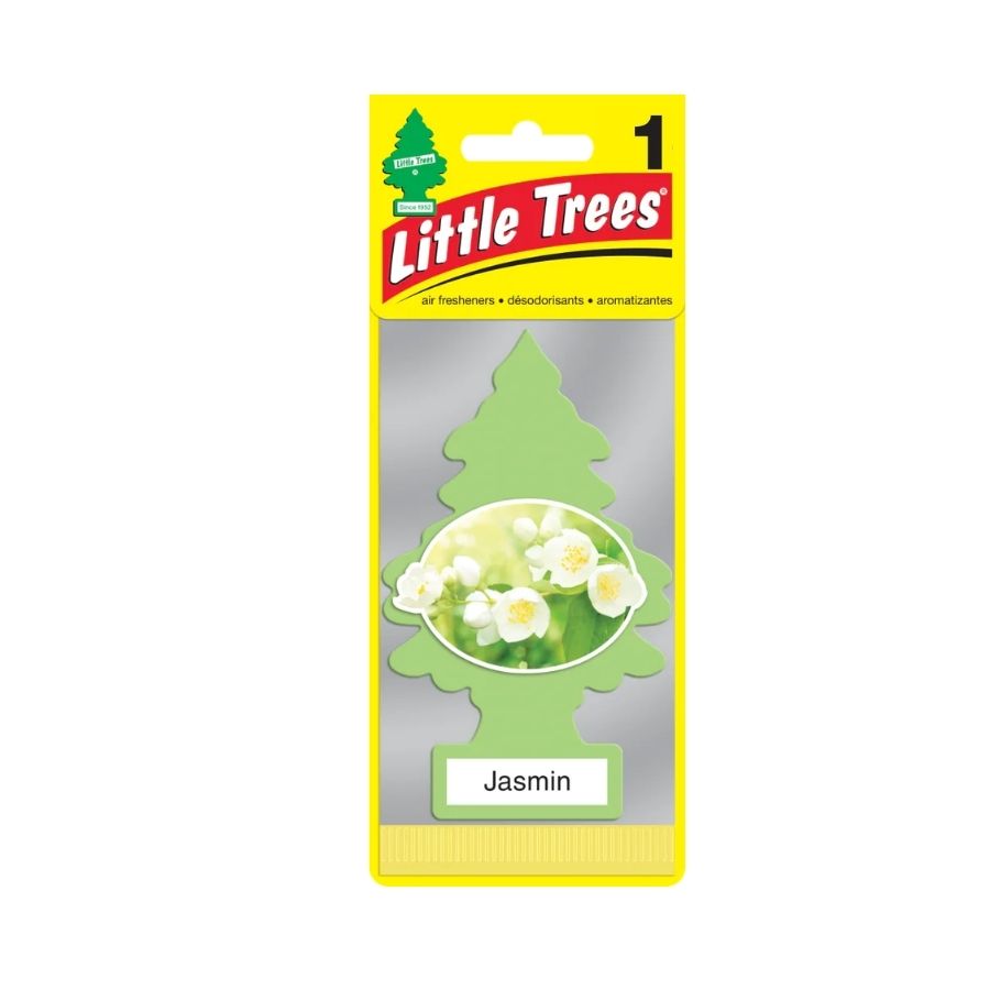 Little tree Jasmin car airfreshner carded with white background