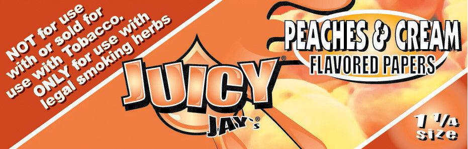 Juicy Jay Papers 1.25 Peaches And Cream - Shell Shock Edmonton Canada